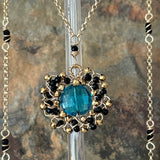 Odetta Apatite and Black Spinel Amulet