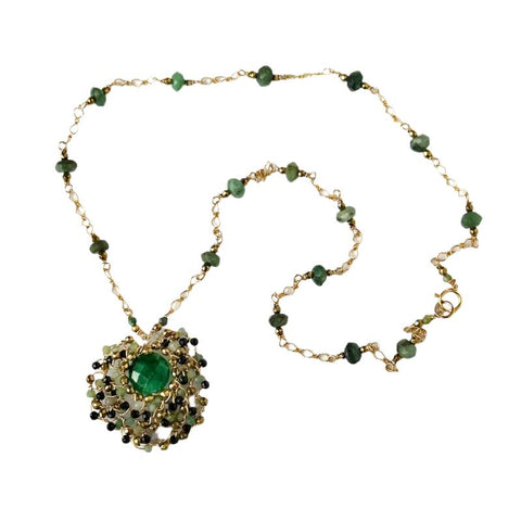 Emerald Mandala Amulet