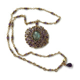 Angelica: Labradorite and Amethyst Amulet