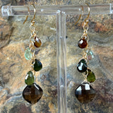 Smoky Quartz Ombre Earth Colordrops Earrings