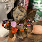 Frida Red Agate and Black Spinel Bracelet