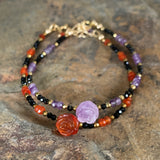 Frida Red Agate and Black Spinel Bracelet