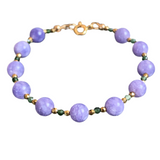 Souplesse Periwinkle Jade Bracelet