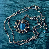 Odetta Apatite and Black Spinel Amulet