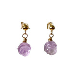 Little Frida Rosebud Earrings: Light Amethyst