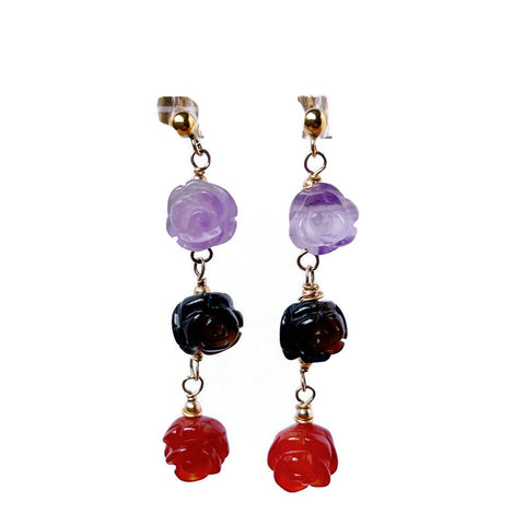 Little Frida Rosebud Garland Earrings