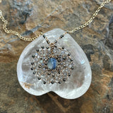 Kai: Kyanite and Labradorite Amulet Necklace