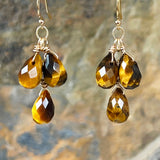 Tiger Eye Triple Bulb Drops