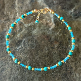 Wendy Turquoise and Gold Bracelet