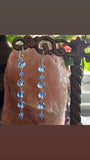 Blue Glass Tea Party Earrings