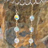 Rainbow Quartz Triple Disco Ball Drops