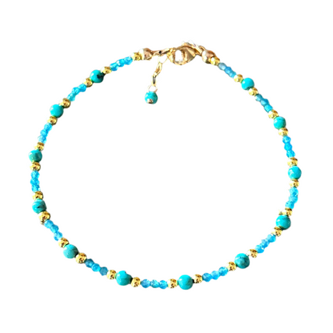 Wendy Turquoise and Gold Bracelet