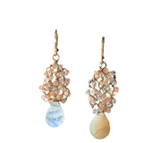 Moonstone and Opal Woven Webs