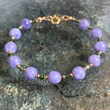 Souplesse Periwinkle Jade Bracelet