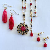 Rubeena: Ruby and Black Spinel Amulet